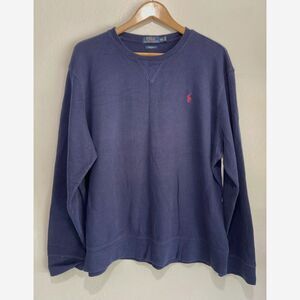 Polo Ralph Lauren sweatshirt navy blue athleisure casual sport mens XXL